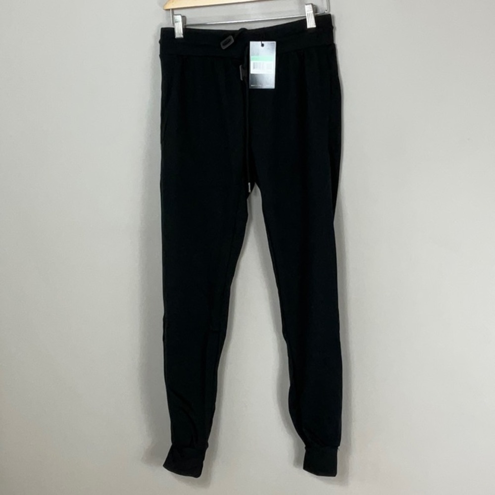 Galaxy by Harvic Women's Classic French Terry Joggers Black size Small